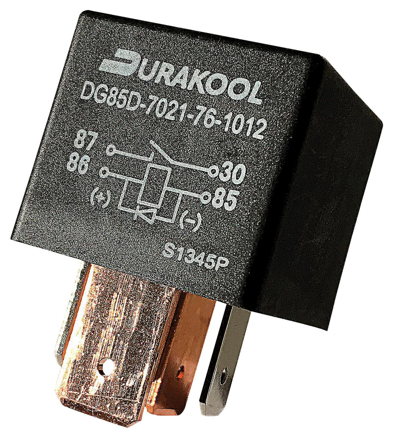 DURAKOOL DG85D-7021-76-1012 AUTOMOTIVE RELAY, SPST-NO, 12VDC, 100A