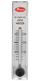 DWYER RMA-45-SSV Liquid Flowmeter, SS Valve, 5 to 50 GPH, 100 psi, 4 % Accuracy, 1/8" FNPT, RATE-MASTER RMA Series