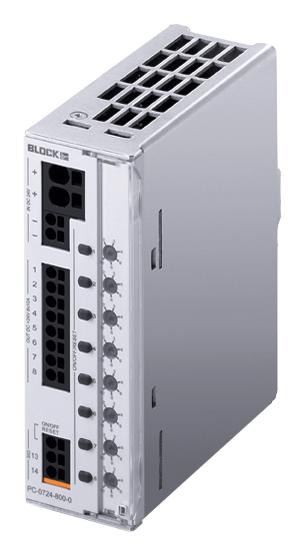 BLOCK PC-0724-800-0 ELECTRONIC CIRCUIT BREAKER, 24VDC, 10A