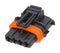 TE CONNECTIVITY 368162-1 Automotive Connector Housing, Black, Junior Power Timer, Receptacle, 4 Ways