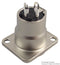 AMPHENOL AUDIO AC3MMDZ XLR Connector, 3 Contacts, Plug, Panel Mount, Silver Plated Contacts, Metal Body, AC