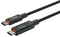 ANSMANN 1700-0171 USB Cable, Type C Plug to Type C Plug, 2 m, 6.6 ft, USB 2.0, Grey, E-Marked Cable GTIN UPC EAN: 4013674195916