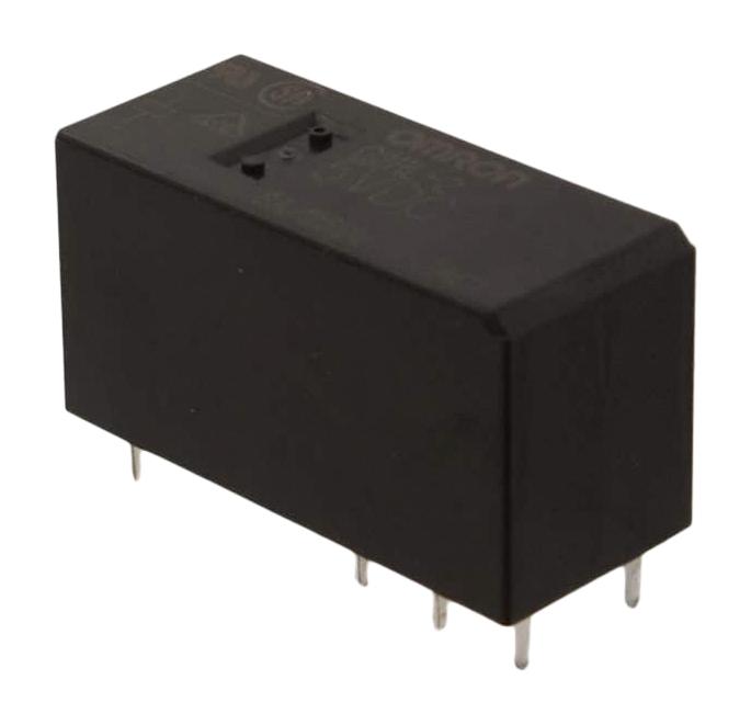 OMRON ELECTRONIC COMPONENTS G2RL-2-DC5 Power Relay, DPDT, 5 VDC, 8 A, G2RL Series, Through Hole, Non Latching