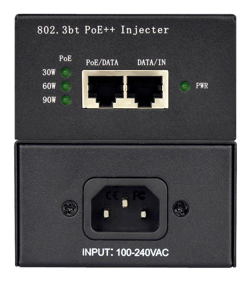 MULTICOMP PRO MP008632 POE Injector, 1 Channel, 90 W, 10/100/1000 Mbps, 100 m