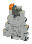 PHOENIX CONTACT 2910519 Power Relay, DPDT, 24 VDC, 6 A, PLC-RPT, DIN Rail PLC-RPT- 24DC/21-21/MS