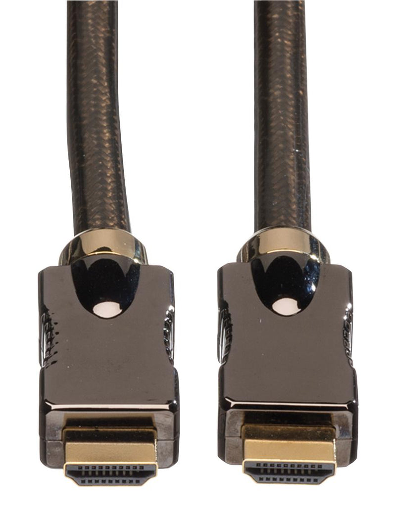 ROLINE 11.04.5682 Audio / Video Cable Assembly, HDMI A Plug, HDMI A Plug, 9.8 ft, 3 m, Black