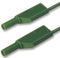 HIRSCHMANN TEST AND MEASUREMENT 934095104 Test Lead, 4mm Banana Plug to 4mm Banana Plug, Green, 1 kV, 16 A, 1 m
