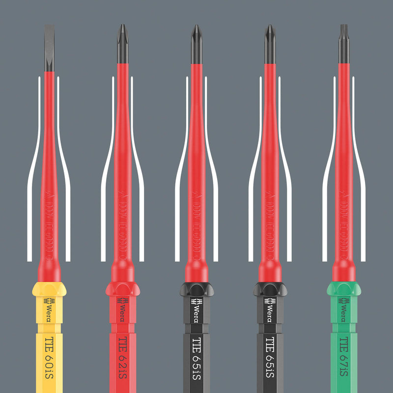 WERA K K VDE 60 IS 1,0 X 5,5 X 157 MM TIE Interchangeable Blade, VDE, Slotted, 1 mm x 5.5 mm x 157 mm
