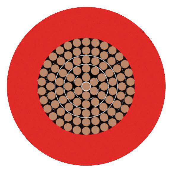 MULTICOMP PRO PP001271 Wire, Tri Rated, Per Metre, PVC, Red, 18 AWG, 1 mm&sup2;