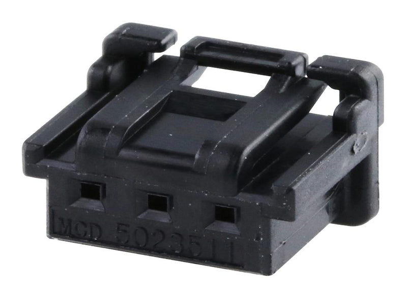 MOLEX 502351-0301 Connector Housing, DuraClik 502351 Series, Receptacle, 3 Ways, 2 mm