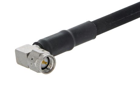 HUBER+SUHNER 16"SMA-50-4-98/199"NE RF / Coaxial Connector, SMA Coaxial, Right Angle Plug, Solder, Crimp, 50 ohm
