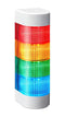 PATLITE WME-402DFB-RYGB SIGNAL TOWER, AMB/BLU/GRN/RED, 93DB
