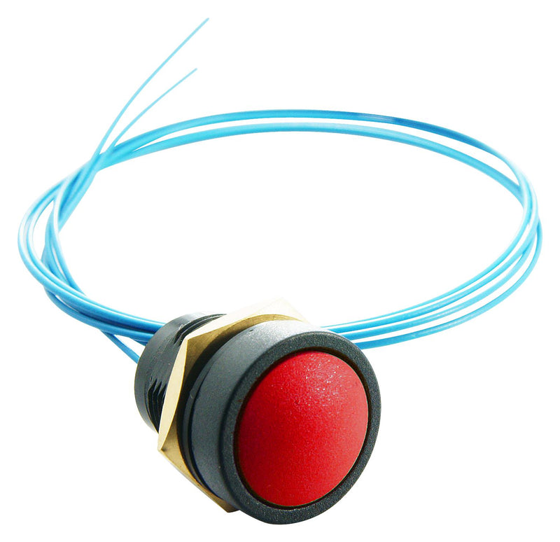 ITW Switches 49-59112 49-59112 Industrial Pushbutton Switch 49-59W 16.1 mm SPST-NO-DB Momentary Round Domed Red