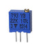 VISHAY T93YA200KT20 Trimmer, Multi Turn, Cermet, Top Adjust, 20 ohm, Through Hole, 23 Turns
