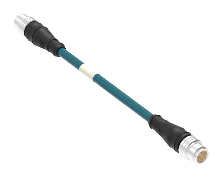 MOLEX / WOODHEAD 1300480319 SENSOR CORD, 4P M12 PLUG-M12 PLUG, 42M