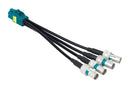 AMPHENOL RF 095-820-243-006 RF / Coaxial Cable Assembly, Mini FAKRA Type A Jack to 4 x FAKRA Plug, TFC 302 LL, 50 ohm, 6 "