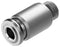 FESTO 8085658 Push-In Fitting, M7, 16 bar, 4 mm Outer Dia Tube, Stainless Steel NPQR-DK-M7-Q4 push-in fitting