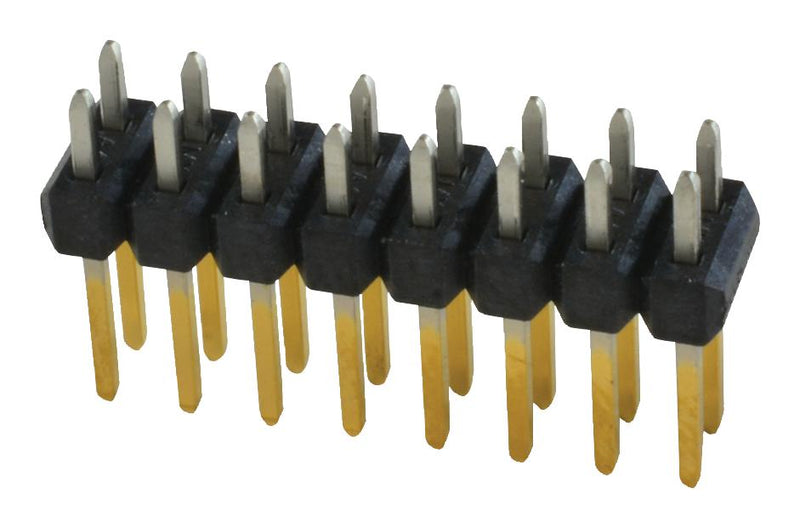 MOLEX 10-89-7162 Pin Header, Signal, 2.54 mm, 2 Rows, 16 Contacts, Through Hole Straight, C-Grid 70280 Series