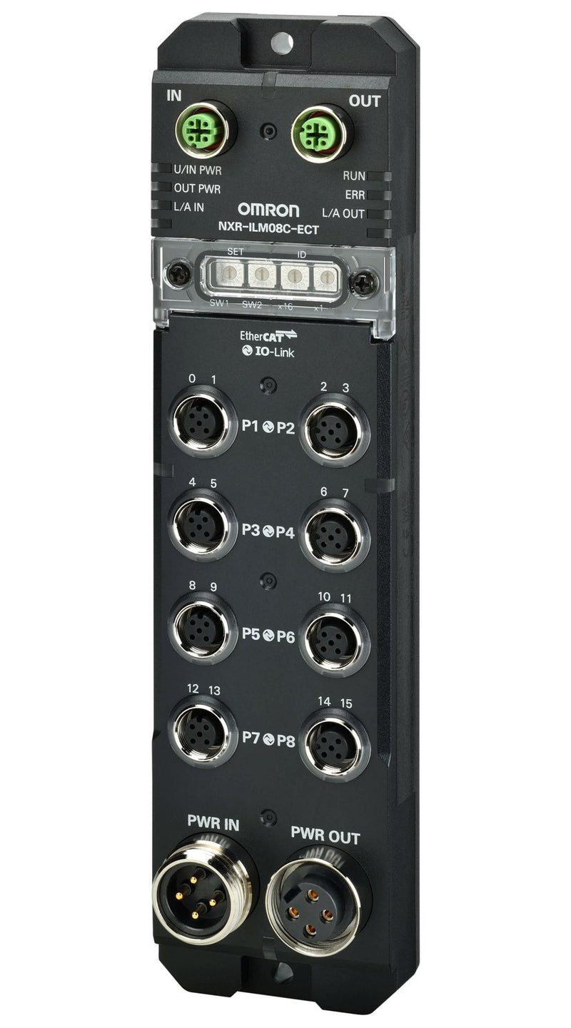 OMRON INDUSTRIAL AUTOMATION NXR-ILM08C-ECT IO-Link Unit, 8 Port, 24 VDC, IP67, NXR Series