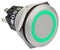 EAO 82-6551.0133 LED Panel Mount Indicator, Green, 12 V, 22 mm, 14 mA, IP65, IP67