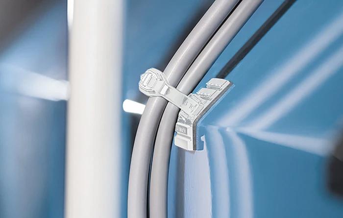 HELLERMANNTYTON 151-02977 Cable Tie Mount, Adhesive, White, Nylon 6.6 HS (Polyamide 6.6 HS) (Heat Stabilised), 28 mm, 28 mm