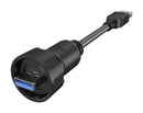 AMPHENOL COMMUNICATIONS SOLUTIONS MRUBM6160A0 USB Cable, Type A Plug Bayonet Lock to Type A Plug, Type A Plug to Type A Plug, 1 m, 3.3 ft