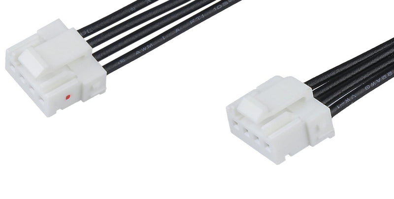 MOLEX 224482-1043 Cable Assembly, MicroTPA 2.0 Receptacle to MicroTPA 2.0 Receptacle, 4 Ways, 2 mm, 1 Row, 300 mm