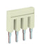 WAGO 2004-405 Jumper (Busbar), Light Gray, Insulated Jumper, Wago TOPJOB S Series 2004 Series Terminal Blocks