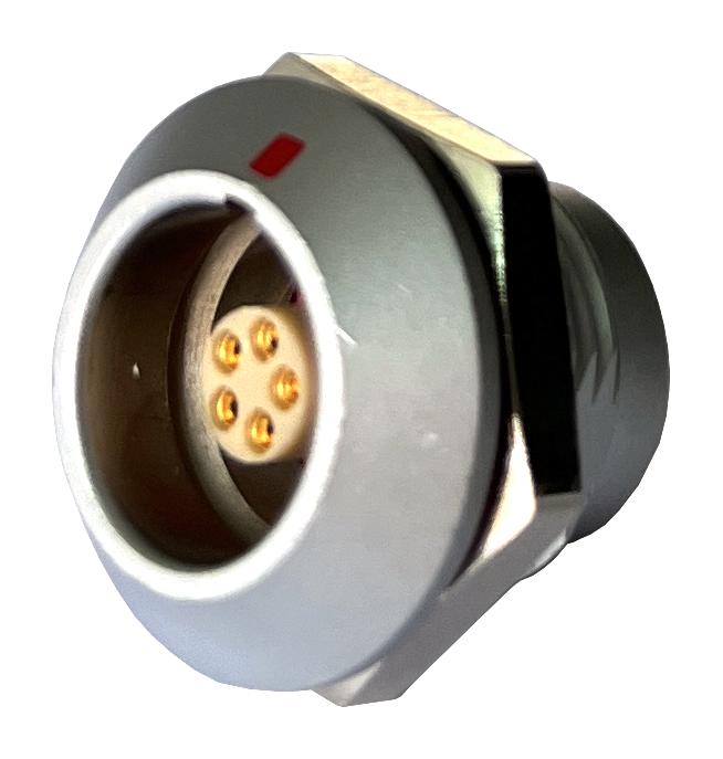 MULTICOMP PRO MCP-M1RSG05S-IP67 Circular Connector, MP IP67 Metal Push Pull Series, Panel Mount Receptacle, 5 Contacts