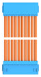 TE CONNECTIVITY 2405870-2 Cable Assembly, CN1 Connector to CN2 Connector, 10 Ways, 1.5 mm, 1 Row, 300 mm, 11.8 "