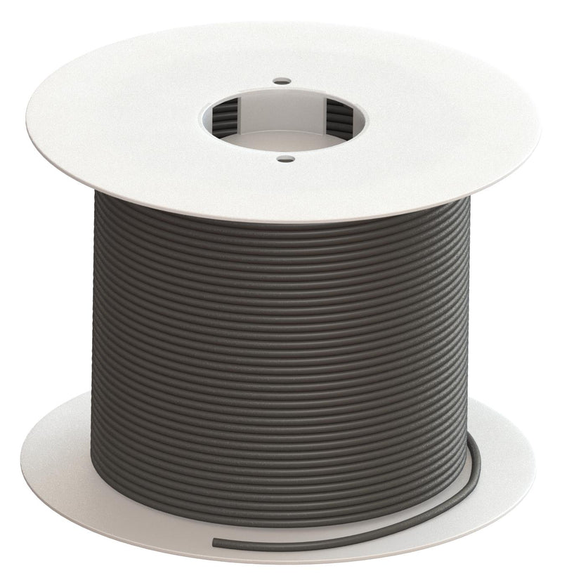 CAL TEST ELECTRONICS CT2844A-0-100 Wire, Silicone Rubber, Black, 13 AWG, 2.5 mm&sup2;, 328 ft