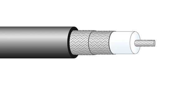 HUBER+SUHNER RADOX"RF"316"D Coaxial Cable, Radox RF 316D, RD316, RG316D, 50 ohm, 328 ft, 100 m