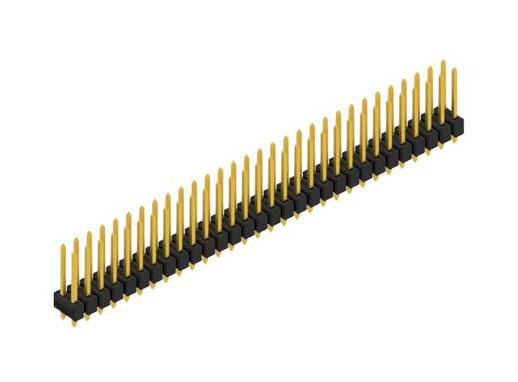 FISCHER ELEKTRONIK SL 21 THR 139 60 G Pin Header, Board-to-Board, Wire-to-Board, 2.54 mm, 2 Rows, 60 Contacts, Through Hole Straight