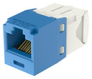 Panduit CJ688TGBU CJ688TGBU Modular Connector Blue RJ45 Jack 1 x (Port) 8P8C Cat6 Cable Mount