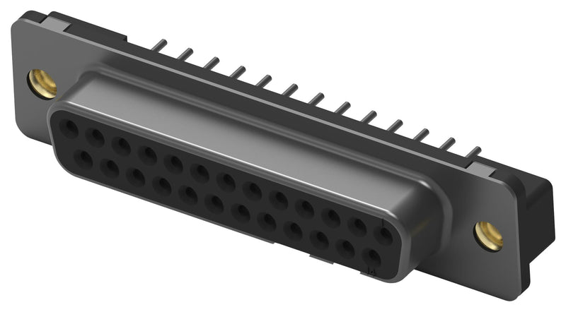 TE CONNECTIVITY 5745967-7 D Sub Connector, Standard, Receptacle, AMPLIMITE HD-20 Series, 25 Contacts, DB, Solder