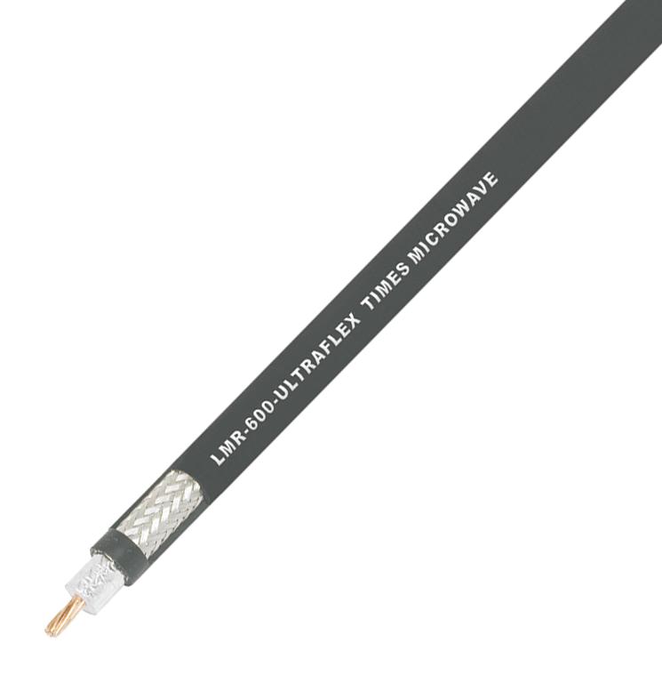 TIMES MICROWAVE LMR-600-ULTRAFLEX Coaxial Cable, 50 ohm, 328 ft, 100 m