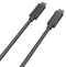 ROLINE 11.02.9104 USB Cable, Type C Plug to Type C Plug, 1 m, 3.3 ft, USB 4.0, Black, E-Marked Cable