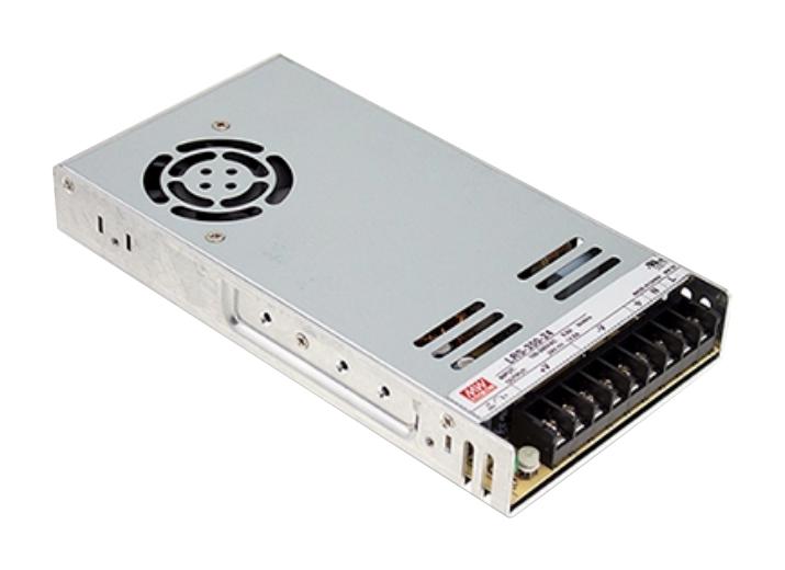 MEAN WELL LRS-350-5 AC/DC Enclosed Power Supply (PSU), 240 to 370VDC, ITE, 1 Outputs, 300 W, 5 VDC, 60 A