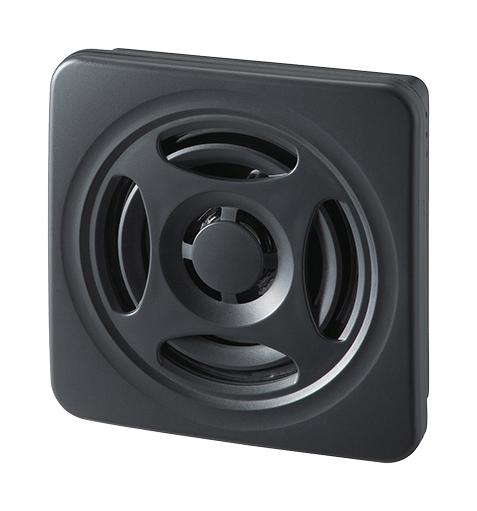 PATLITE BSV-24P-D Speaker, 15 Tone, 87 dB, 24 VDC, Dark Grey Cover, 1 kHz, IP54, -10 to 50 &deg; C, 75 mm D, BSV Series