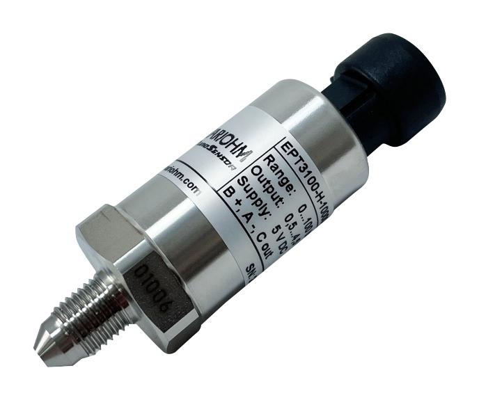 VARIOHM GROUP EPT3100-H-01000-B-5-C Pressure Transmitter, Gauge, 3/8"-24 UNF Male, 10 bar, 3/8", 3 Pin Metri-Pack