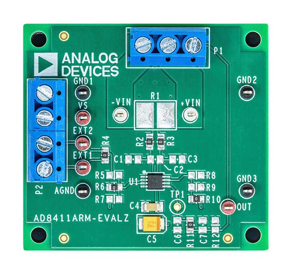 ANALOG DEVICES AD8411ARM-10-EVALZ Evaluation Board, AD8411AWBRMZ-10, 2.7MHz, Current Sense Amplifier