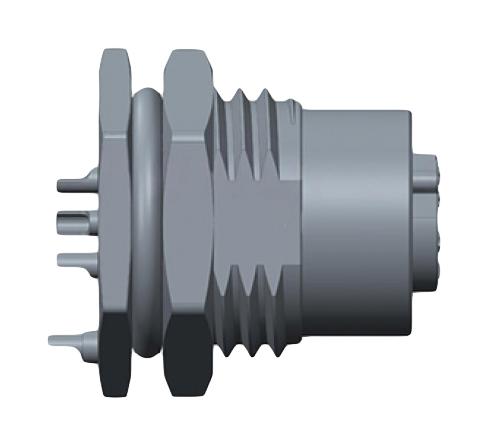 AMPHENOL LTW MSAP-05PFFS-SF8002 Sensor Connector, M Series, M12, Female, 5 Positions, Solder Socket, Straight Panel Mount