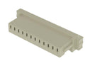 SAMTEC ISS1-12 Connector Housing, White Nylon, 1Row, MicroMate ISS1 Series, Receptacle, 12 Ways, 2.54 mm