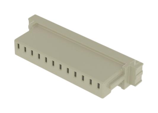 SAMTEC ISS1-12 Connector Housing, White Nylon, 1Row, MicroMate ISS1 Series, Receptacle, 12 Ways, 2.54 mm