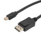 L-COM DPA00007-05M Audio / Video Cable Assembly, DisplayPort Plug, Mini DisplayPort Plug, 1.6 ft, 500 mm, Black