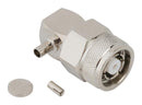 AMPHENOL RF 031-6981. RF COAX CONN, TNC RP, R/A PLUG, 50 OHM
