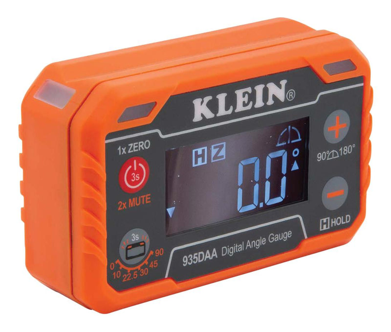 KLEIN TOOLS 935DAA Digital Angle Gauge, with Angle Alert, 72mm Length, 45.2mm Width, 25.4mm Height