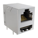 AMPHENOL COMMUNICATIONS SOLUTIONS RJE36188210H Modular Connector, RJ45 Jack with HDMI, 2 x 1 (Stacked), 8P8C, Cat3, Cat5, Through Hole Mount