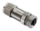 AMPHENOL LTW MSAS-03BFFB-SL7001 Sensor Connector, M Series, M12, Female, 3 Positions, Screw Socket, Straight Cable Mount