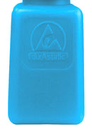MENDA 35285 Dispensing Bottle, Dissipative, ESD, Pure Touch Pump, Blue, 180ml DurAstatic Series